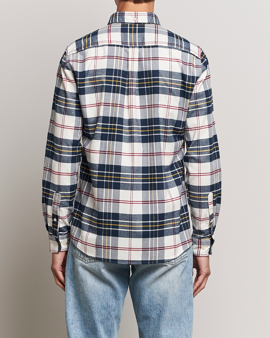 Herre | Skjorter | Barbour Lifestyle | Ronan Flannel Check Shirt Ecru