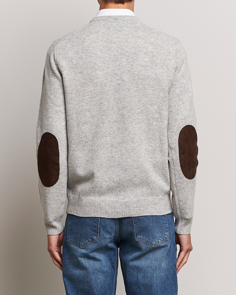 Herre | Trøjer | Barbour Lifestyle | Patch Crew Light Grey Marl