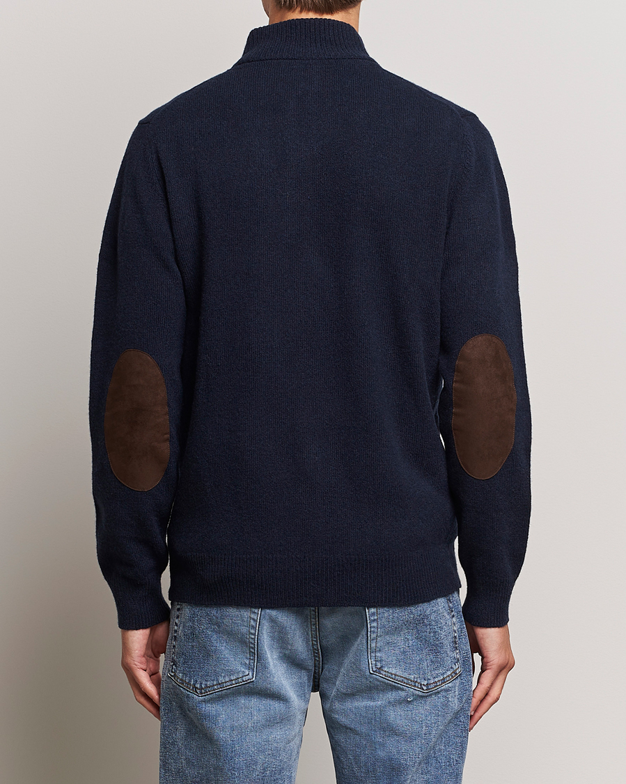 Herre | Trøjer | Barbour Lifestyle | Essential Patch Zip Through Cardigan Navy