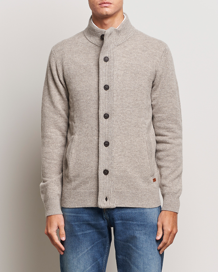 Herre | Barbour | Barbour Lifestyle | Essential Patch Zip Through Cardigan New Stone