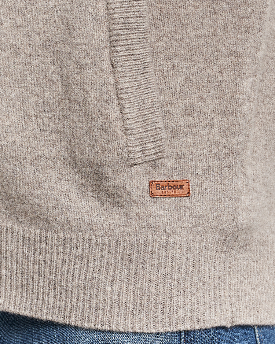 Herre | Trøjer | Barbour Lifestyle | Essential Patch Zip Through Cardigan New Stone