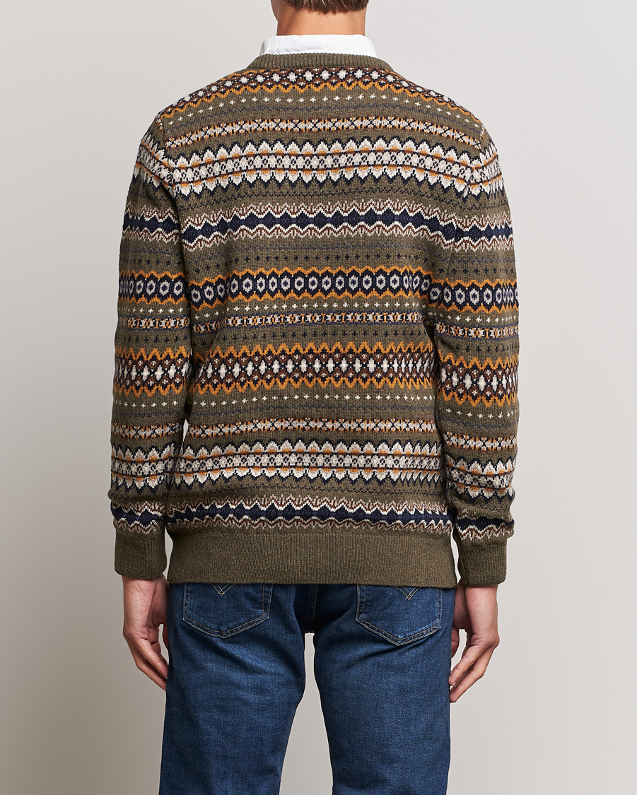 Herre | Trøjer | Barbour Lifestyle | Case Fairisle Crew Willow Green