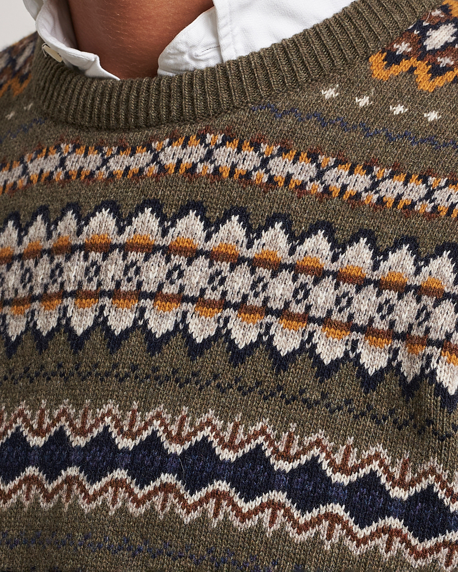 Herre | Trøjer | Barbour Lifestyle | Case Fairisle Crew Willow Green