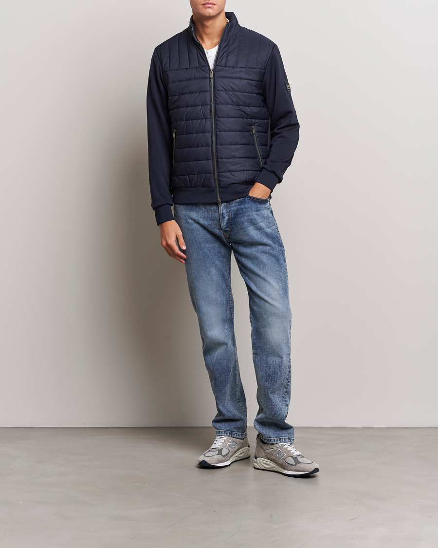 Herre | Trøjer | Barbour International | Counter Quilt Zip Sweat Night Sky
