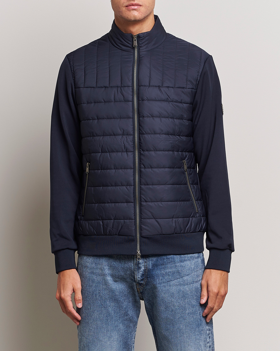 Herre | Trøjer | Barbour International | Counter Quilt Zip Sweat Night Sky
