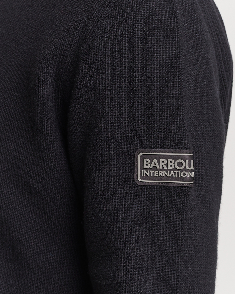 Herre | Trøjer | Barbour International | Corser Knitted Halfzip Black