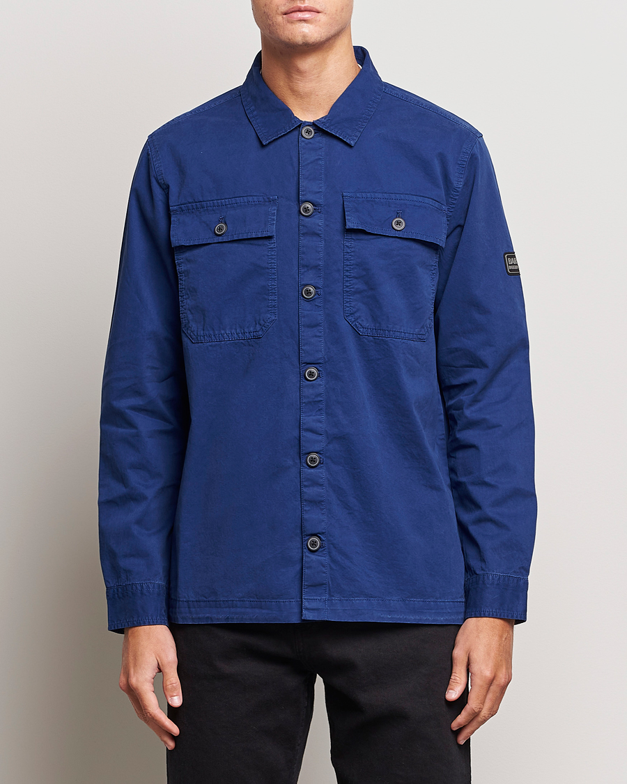 Herre | Shirt Jackets | Barbour International | Adey Pocket Overshirt Inky Blue