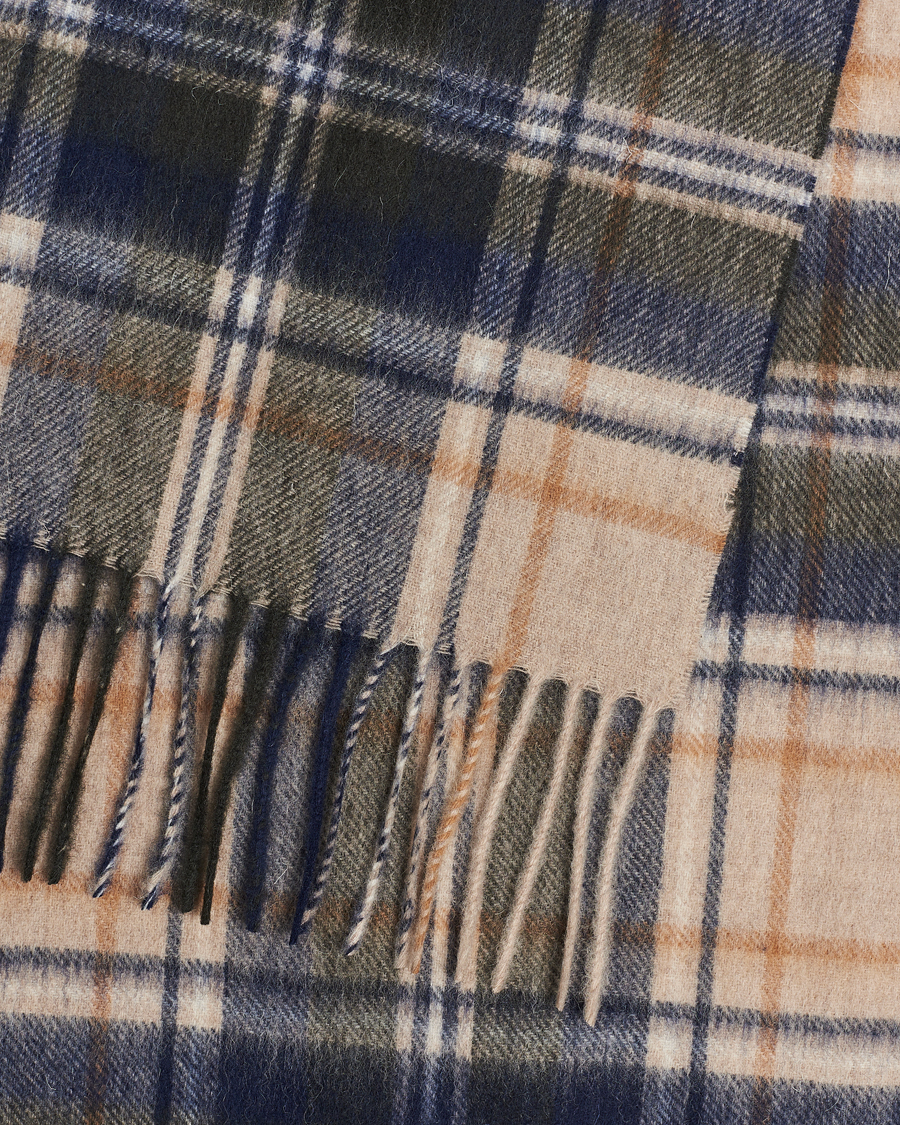 Herre | Barbour Lifestyle Lambswool/Cashmere New Check Tartan Sand/Beige/Plaid | Barbour Lifestyle | Lambswool/Cashmere New Check Tartan Sand/Beige/Plaid