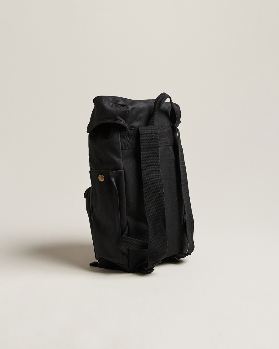 Herre | Barbour Lifestyle Essential Waxed Backpack Black | Barbour Lifestyle | Essential Waxed Backpack Black
