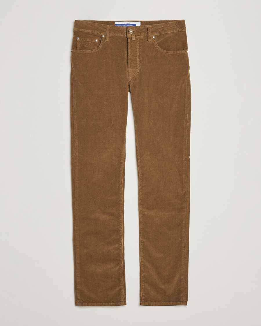Herre | Bukser | Jacob Cohën | Bard 5-Pocket Corduroy Trousers Olive