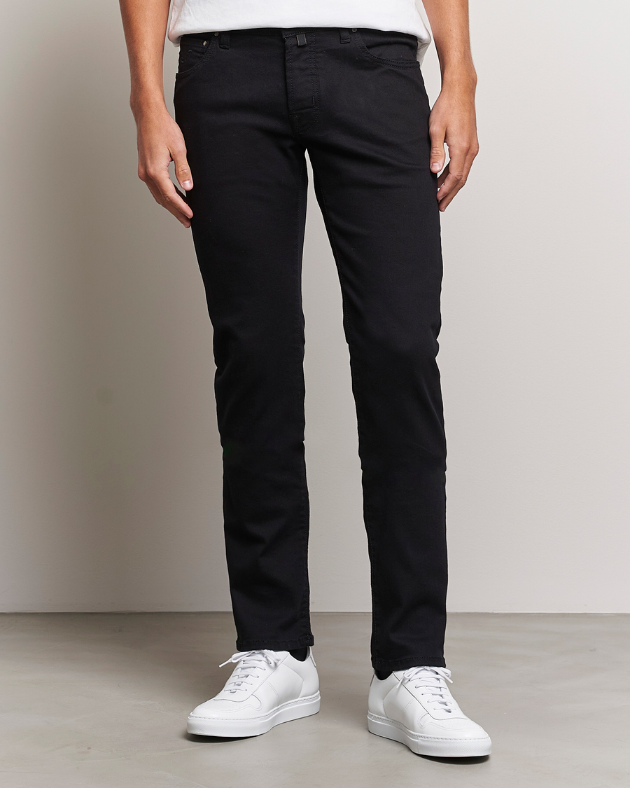 Herre | Jeans | Jacob Cohën | Nick Slim Fit Stretch Jeans Stay Black