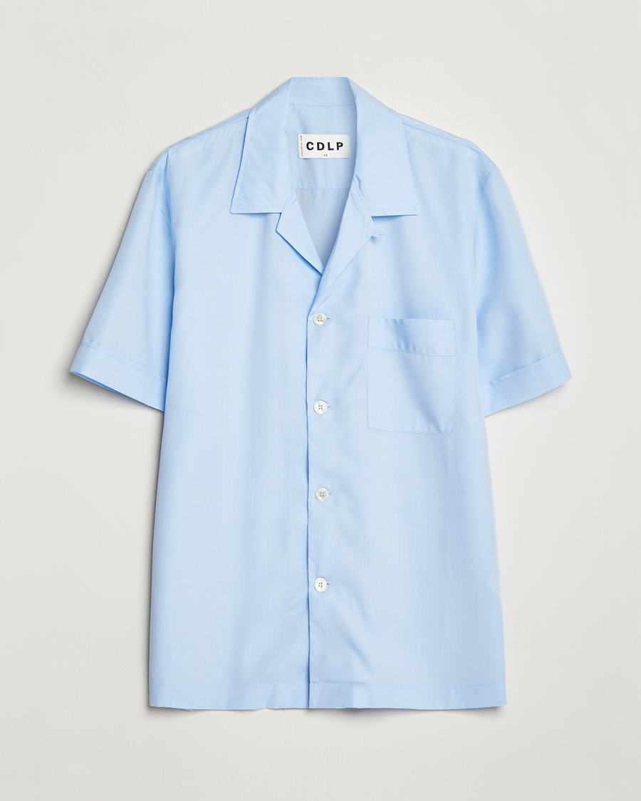 Herre | Pyjamas & Morgenkåber | CDLP | Short Sleeve Pyjama Shirt Sky Blue