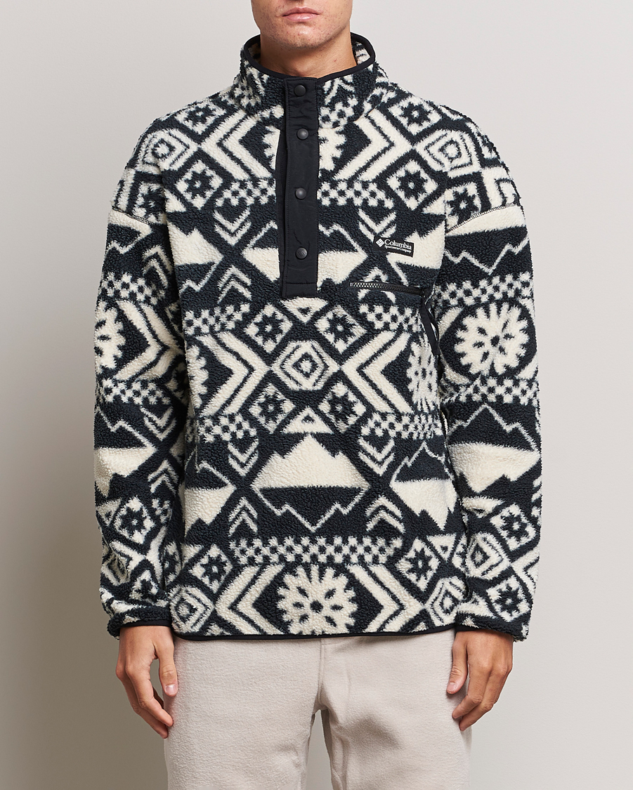 Herre | American Heritage | Columbia | Helvetia Half Snap Fleece Black Checkered