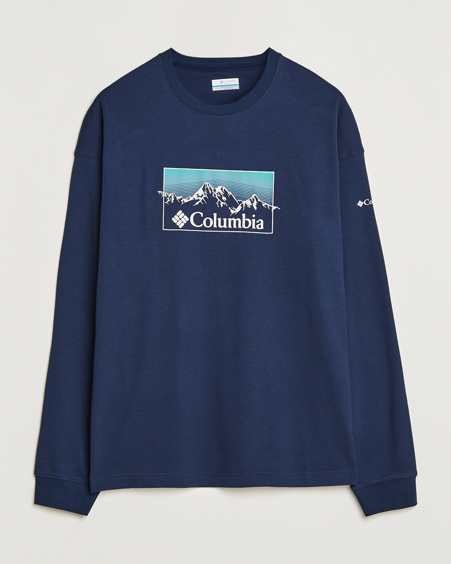 Herre | T-Shirts | Columbia | Duxbery Relaxed Long Sleeve T-Shirt Collegiate Navy