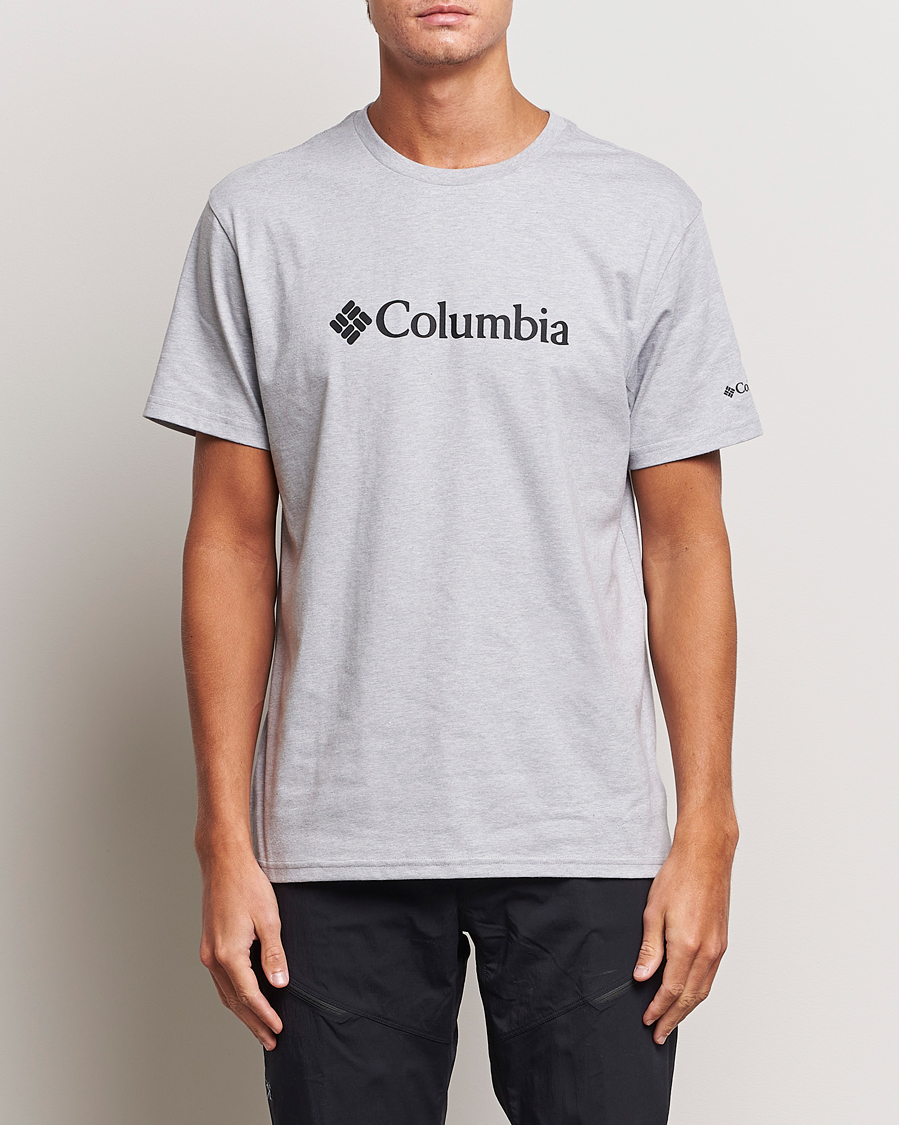 Herre | T-Shirts | Columbia | Organic Cotton Basic Logo T-Shirt Grey Heather