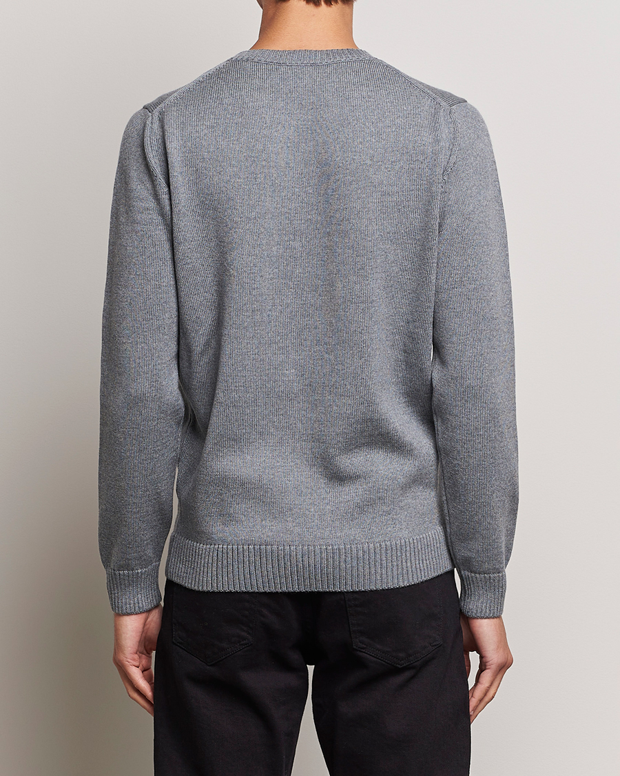 Herre | Trøjer | Stenströms | Chunky Merino Crew Neck Grey