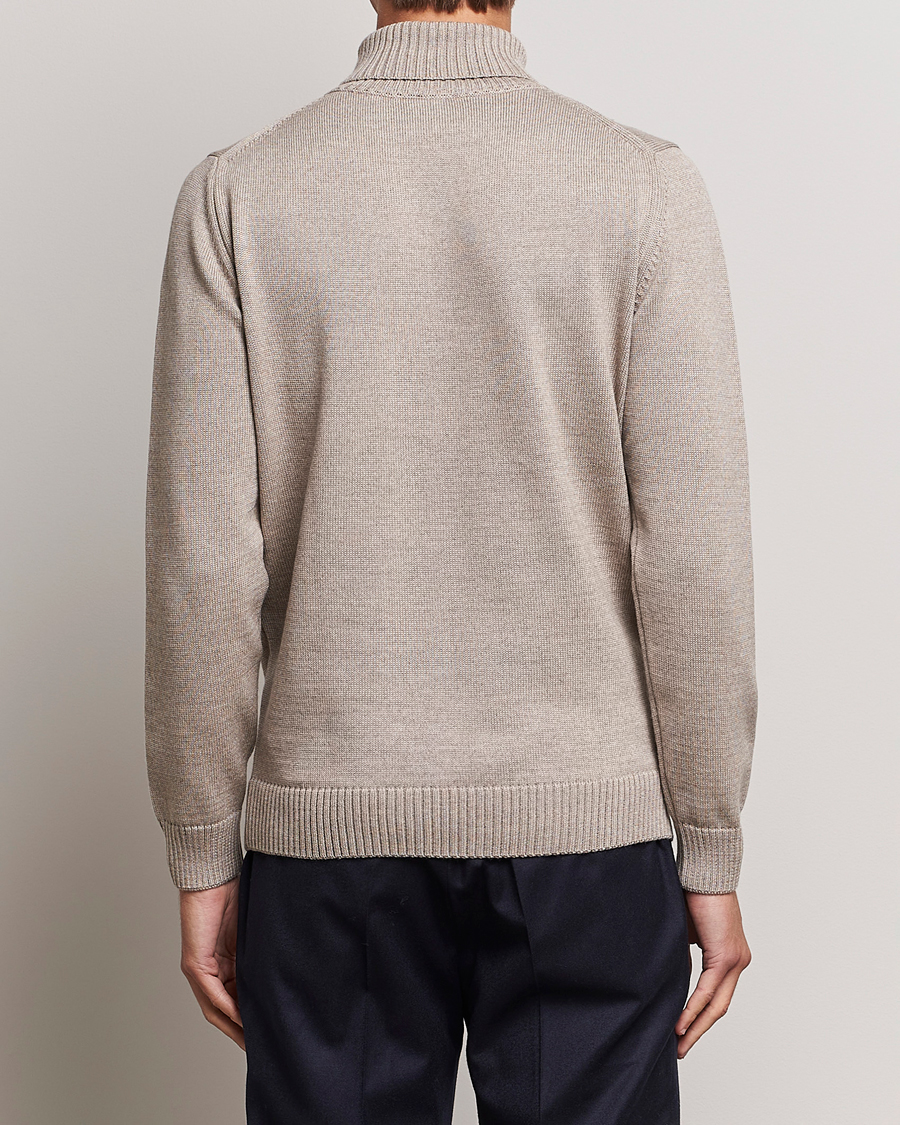 Herre | Trøjer | Stenströms | Chunky Merino Rollneck Beige