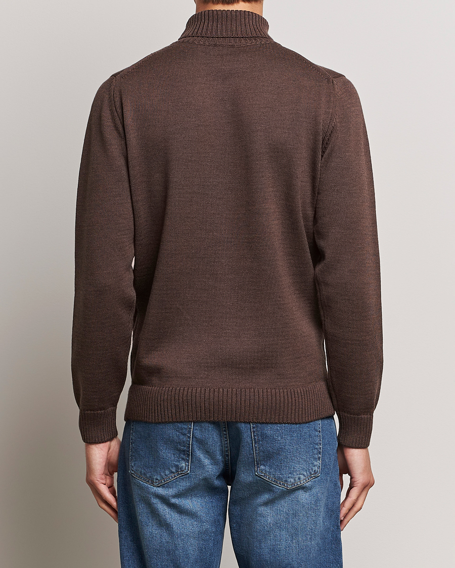 Herre | Trøjer | Stenströms | Chunky Merino Rollneck Brown