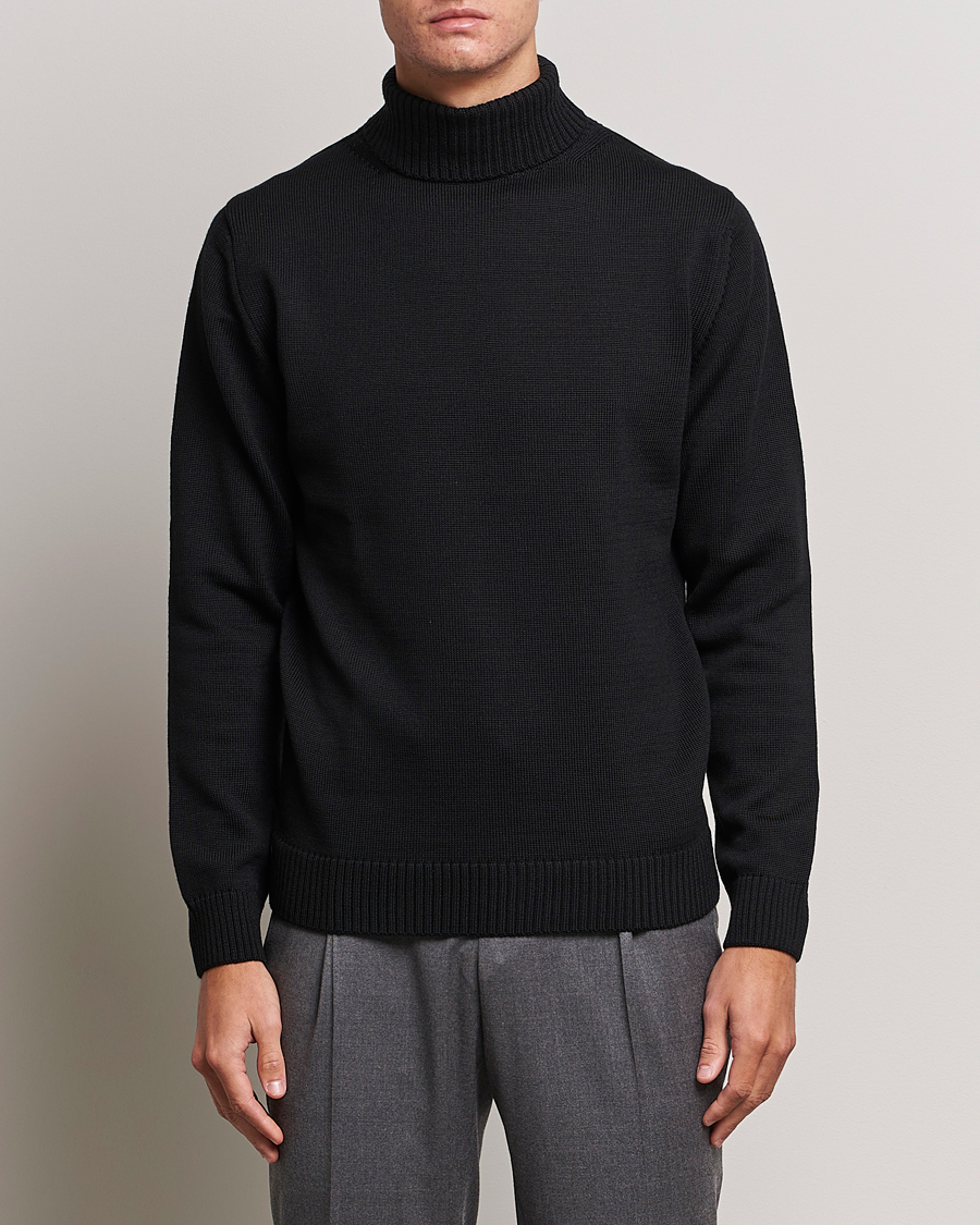 Herre | Trøjer | Stenströms | Chunky Merino Rollneck Black