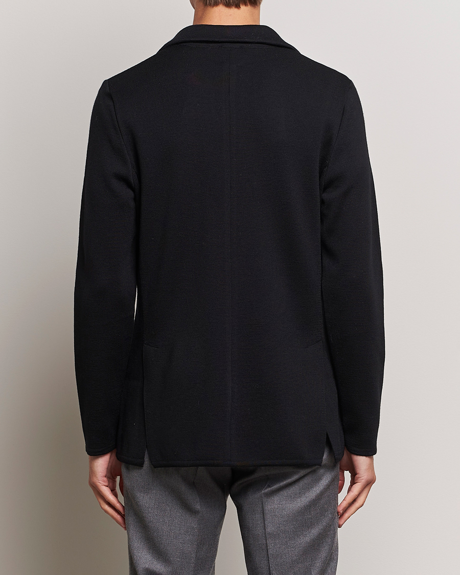 Herre | Blazere & jakker | Stenströms | Milano Knitted Merino Blazer Black