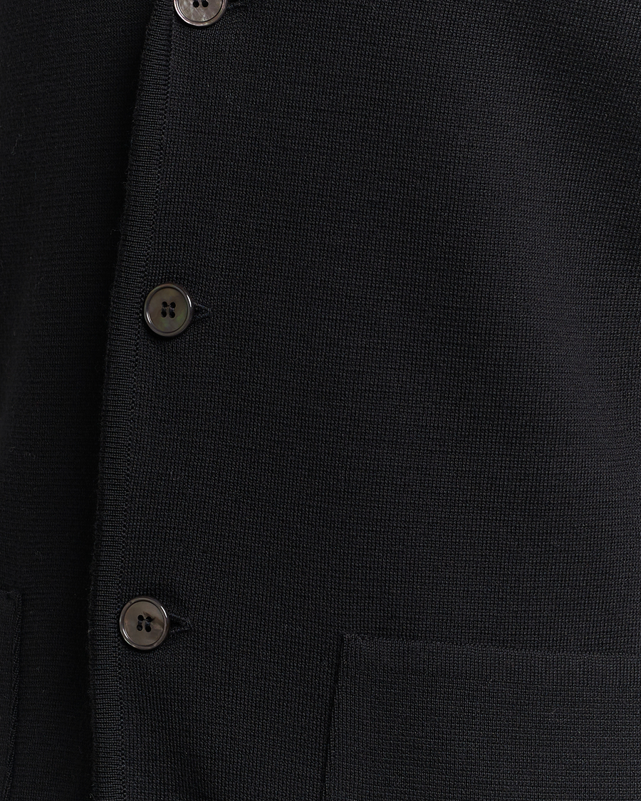 Herre | Blazere & jakker | Stenströms | Milano Knitted Merino Blazer Black
