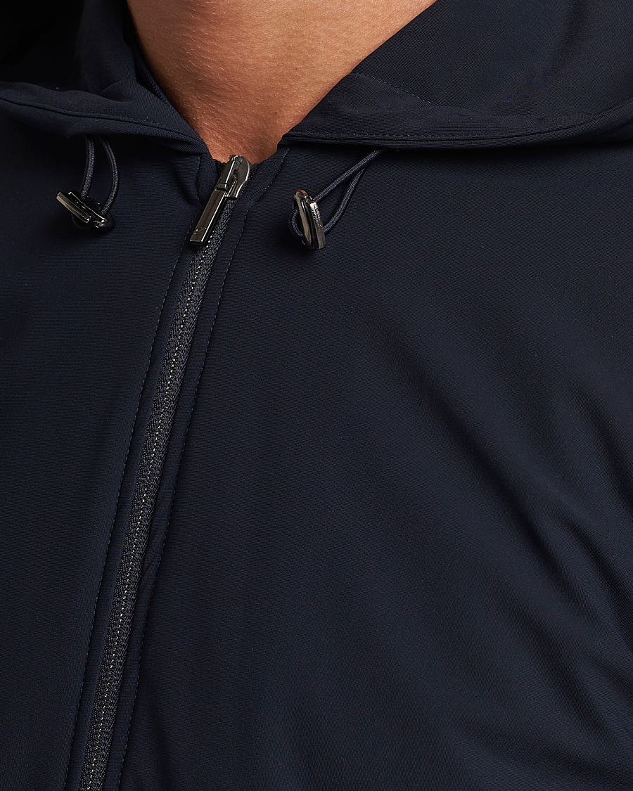 Herre | Jakker | Stenströms | Active Jersey Leisure Hood Jacket Navy