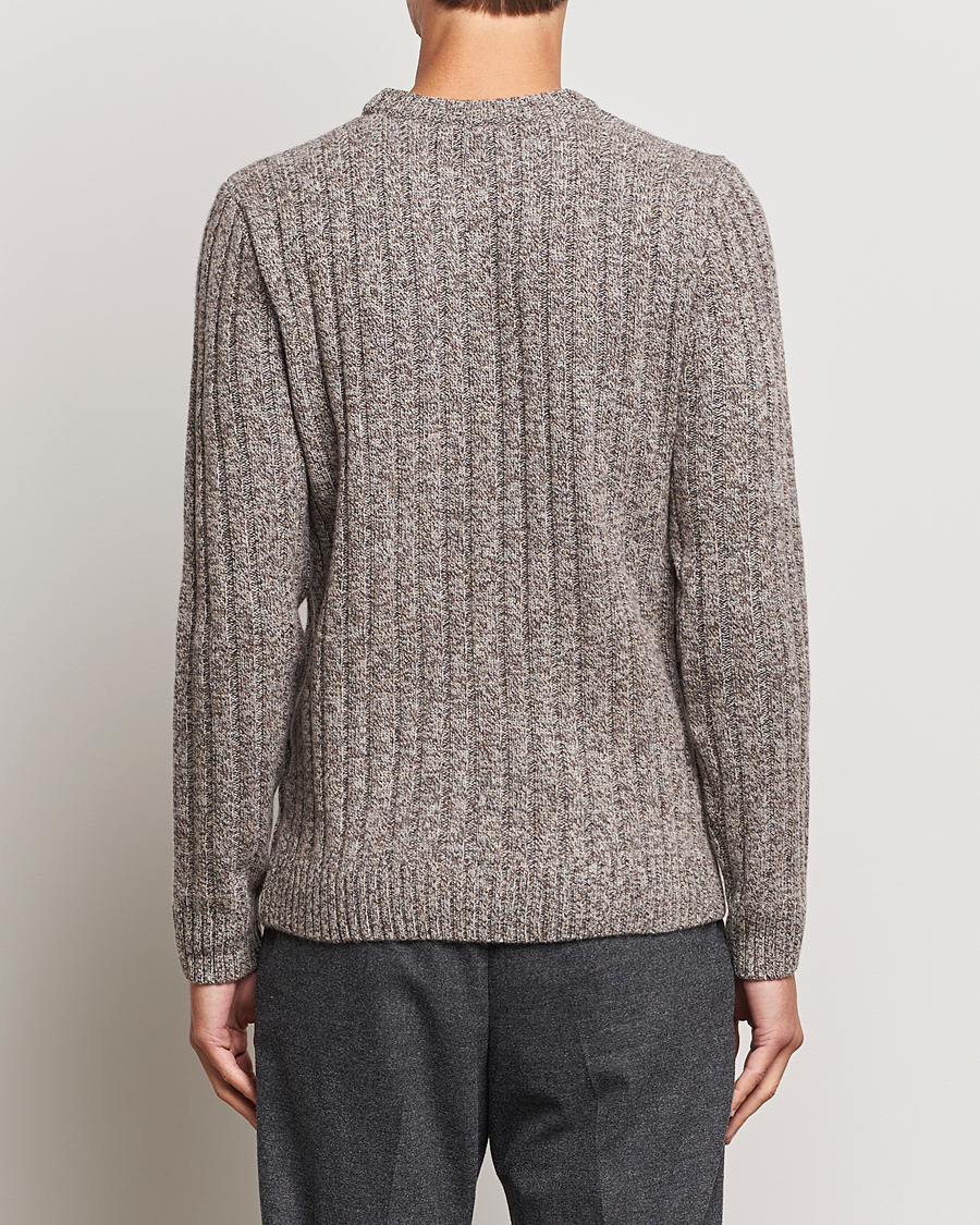 Herre | Trøjer | Stenströms | Super Geelong Merino Crewneck Brown