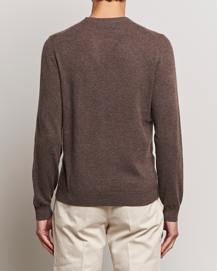Herre | Trøjer | Stenströms | Cashmere Crewneck Dark Brown