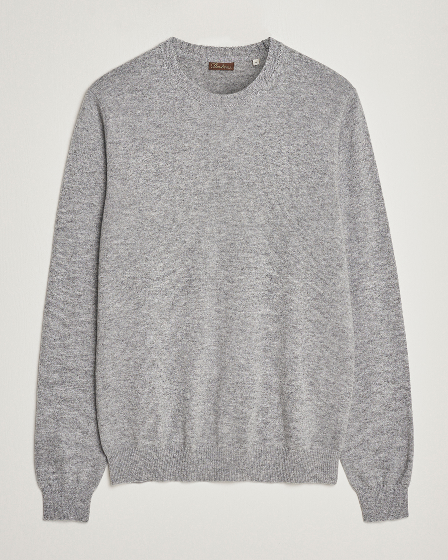 Herre | Trøjer | Stenströms | Cashmere Crewneck Grey