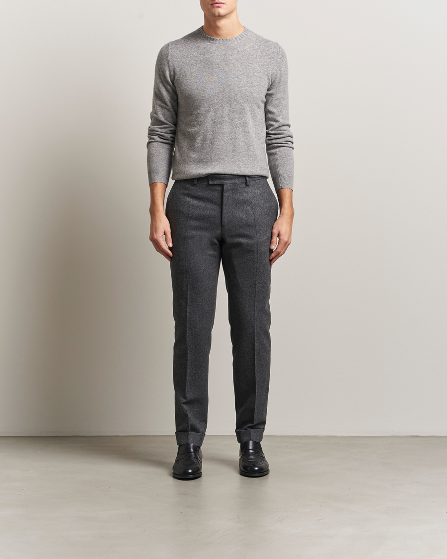 Herre | Trøjer | Stenströms | Cashmere Crewneck Grey