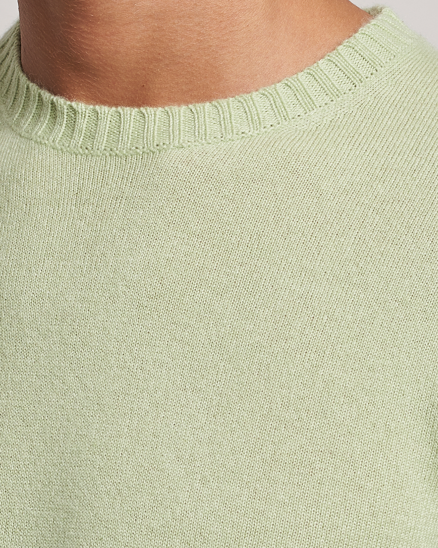 Herre | Trøjer | Stenströms | Cashmere Crewneck Soft Green
