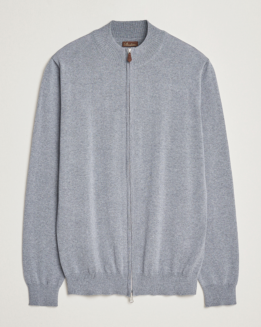 Herre | Trøjer | Stenströms | Merino Full Zip Grey