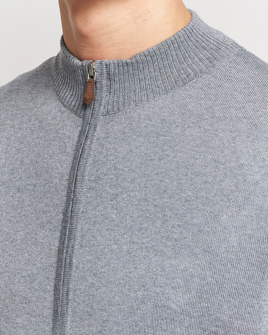 Herre | Trøjer | Stenströms | Merino Full Zip Grey