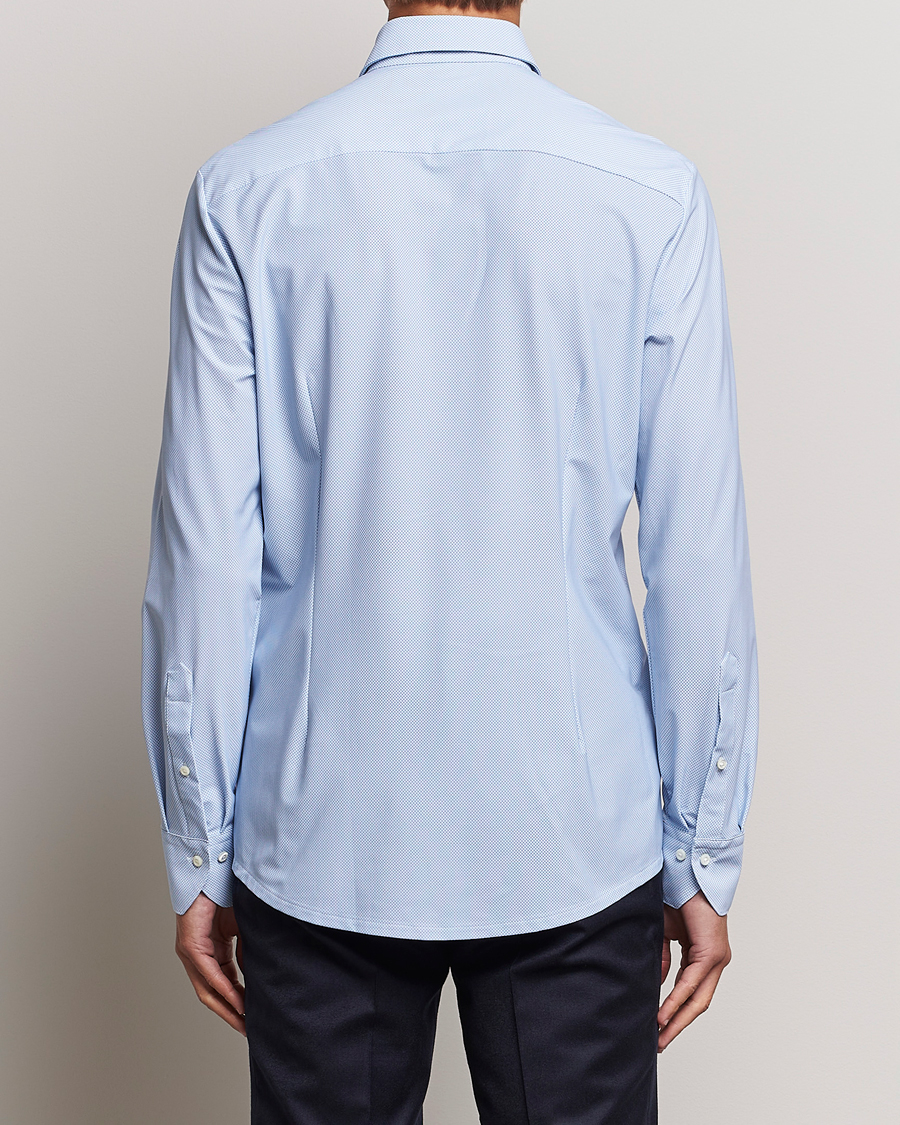 Herre | Skjorter | Stenströms | Slimline 4-Way Stretch Cut Away Shirt Light Blue