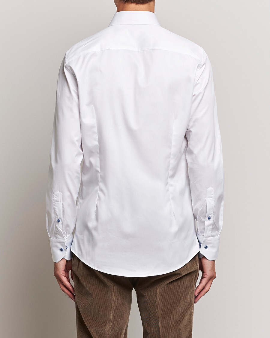 Herre | Skjorter | Stenströms | Slimline Contrast Cut Away Shirt White