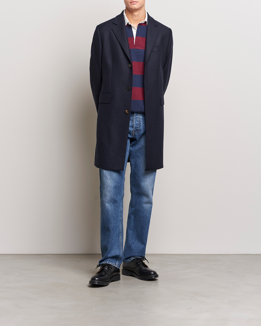Herre | Jakker | Morris | Wool Coat Navy