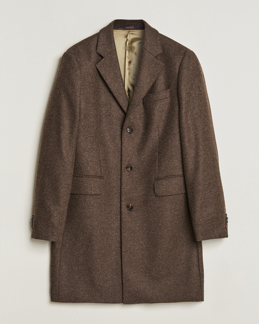 Herre | Jakker | Morris | Wool Coat Brown