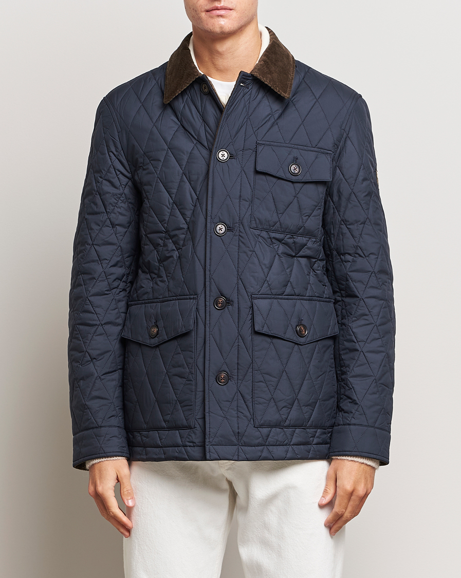 Herre | Quiltede jakker | Morris | Thornhill Quilted Jacket Navy
