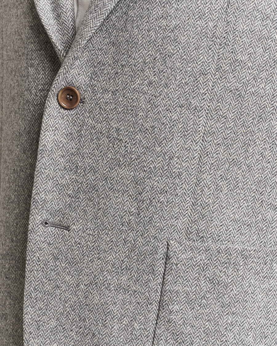 Herre | Blazere & jakker | Morris | Archie Herringbone Blazer Grey