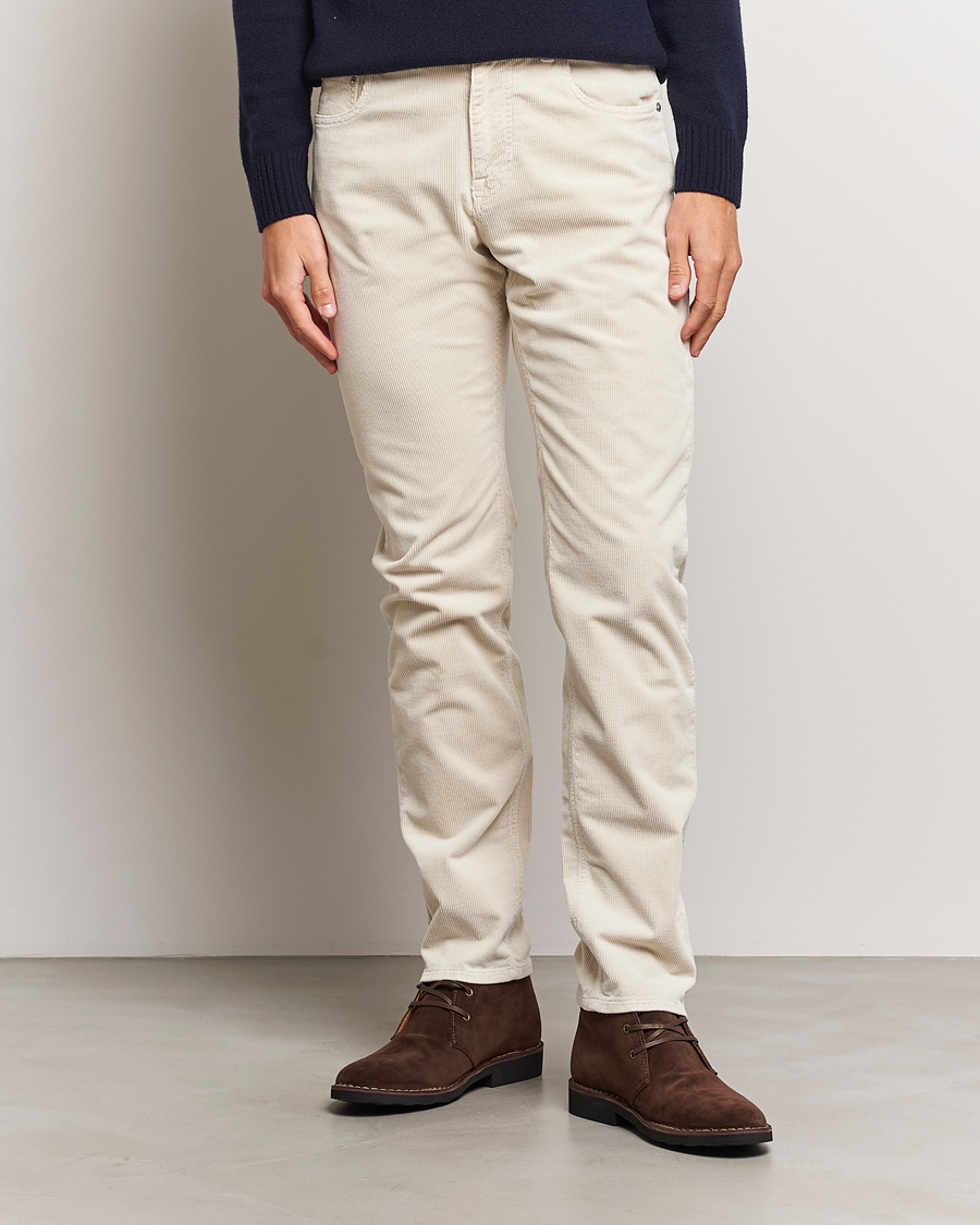 Herre | Fløjlsbukser | Morris | James Corduroy 5-Pocket Pant Off White