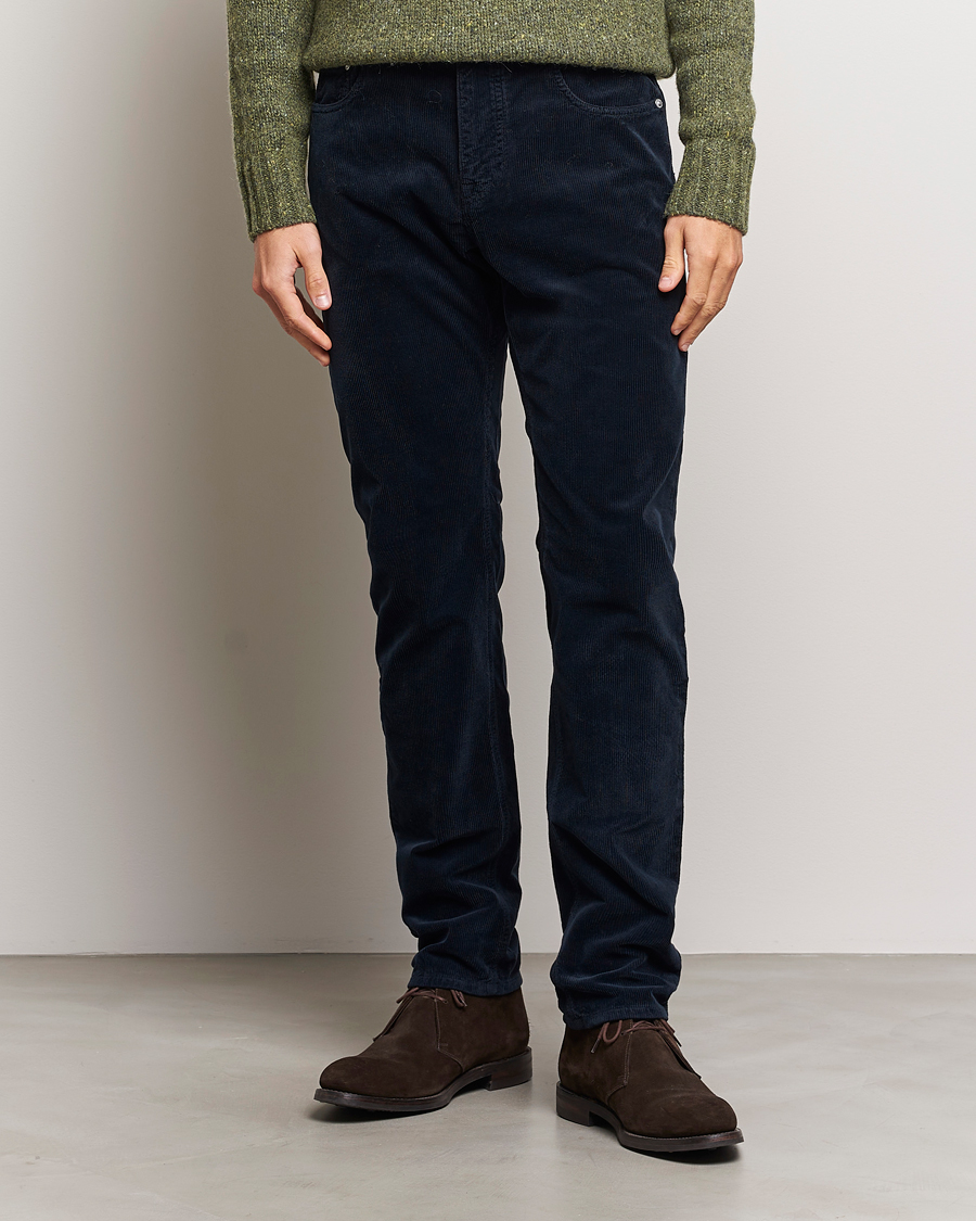 Herre | Udsalg tøj | Morris | James Corduroy 5-Pocket Pant Navy