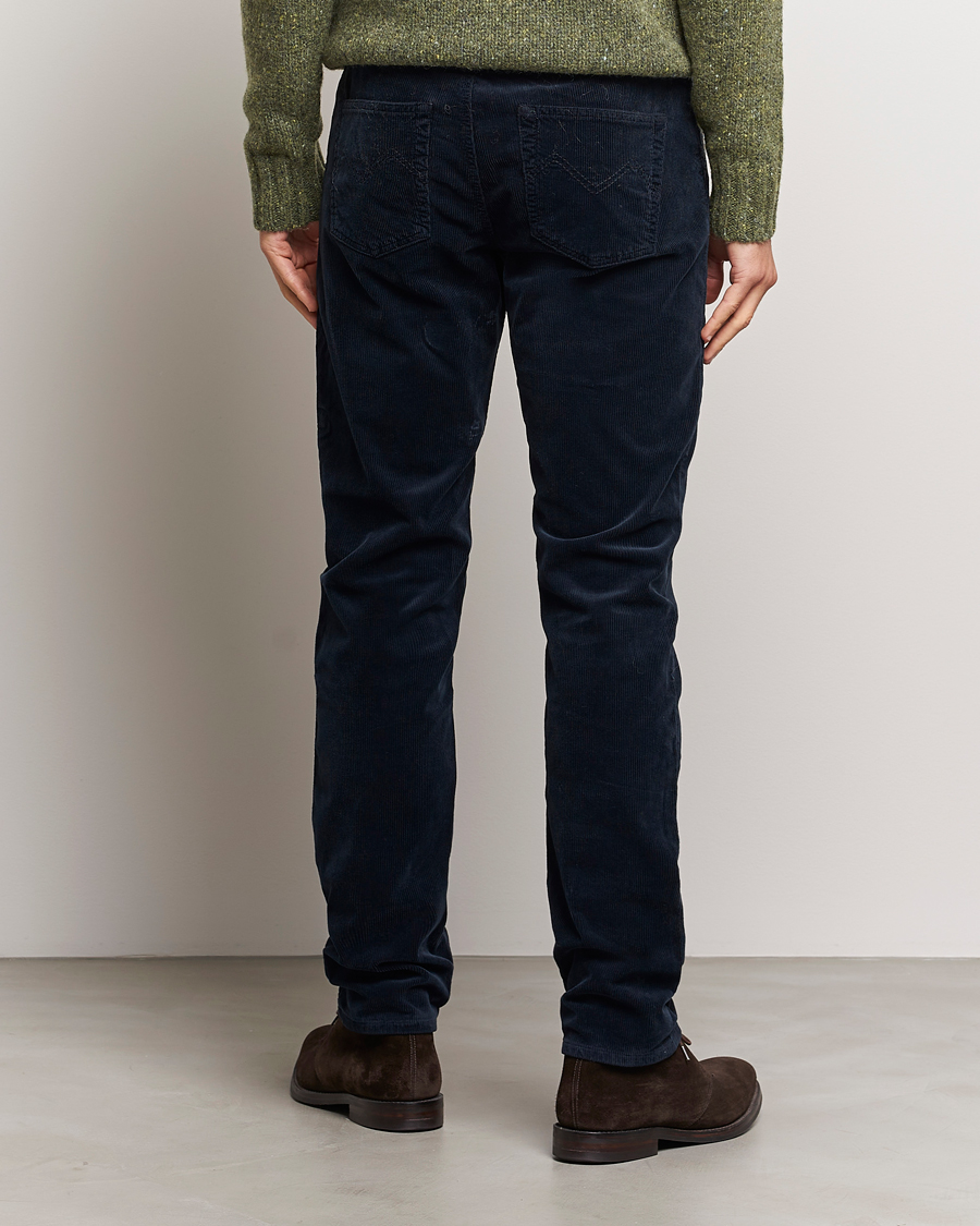 Herre | Bukser | Morris | James Corduroy 5-Pocket Pant Navy
