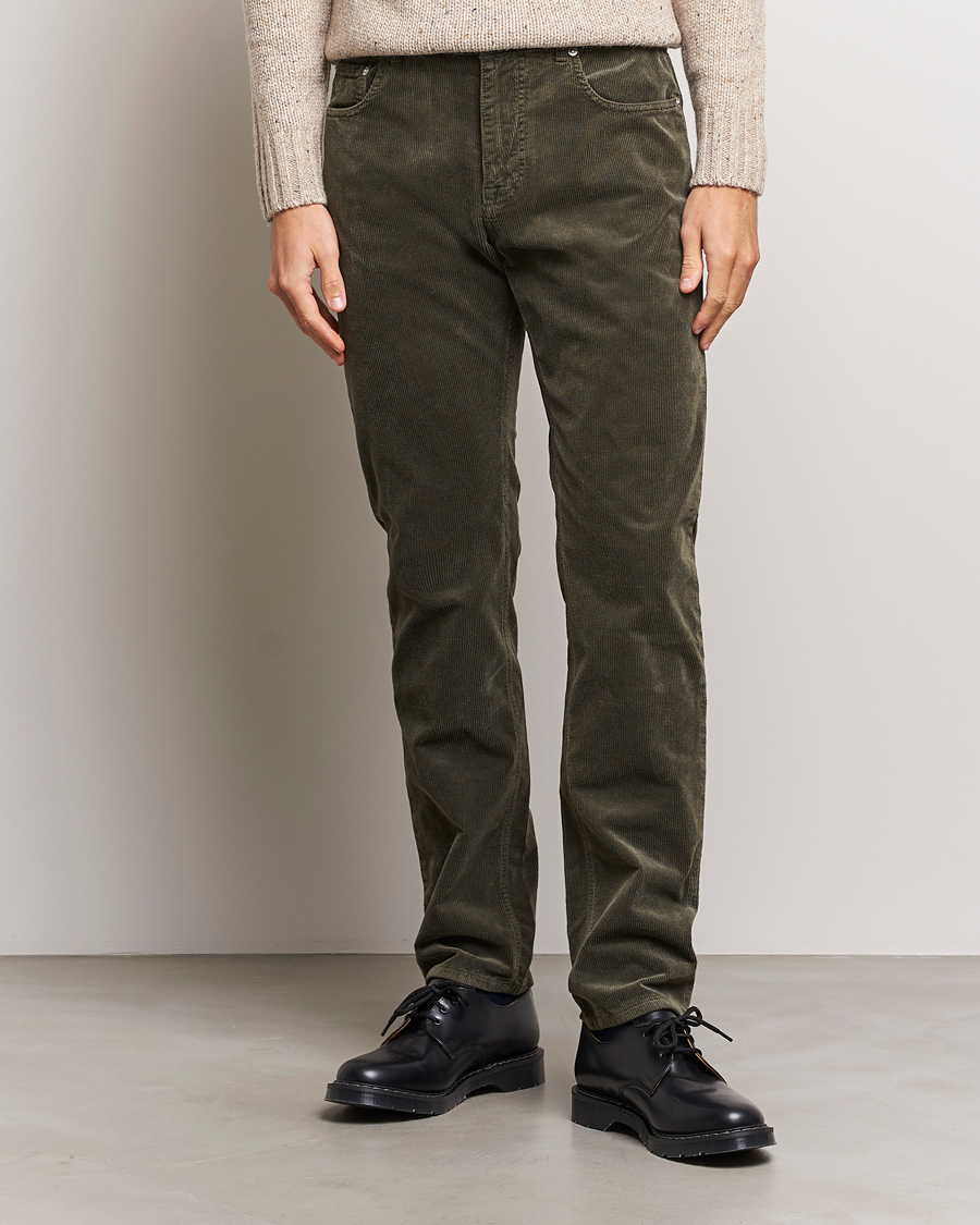 Herre | Fløjlsbukser | Morris | James Corduroy 5-Pocket Pant Olive