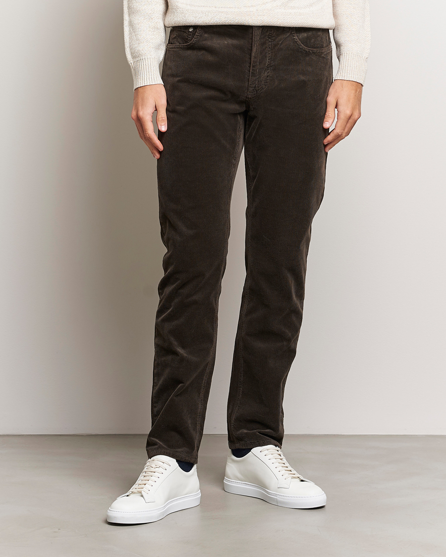 Herre | Fløjlsbukser | Morris | James Corduroy 5-Pocket Pant Dark Brown
