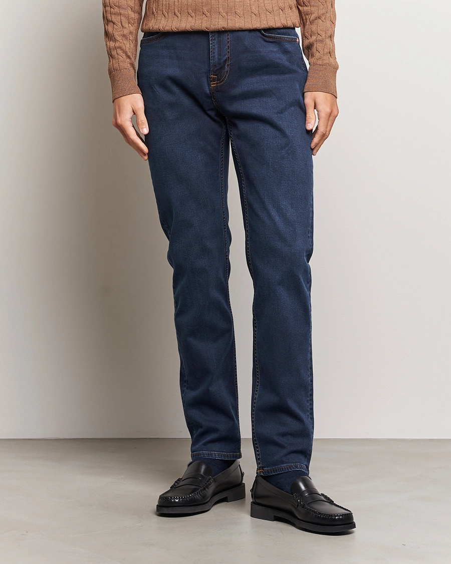 Herre | Blå jeans | Morris | James Satin Jeans One Year Wash
