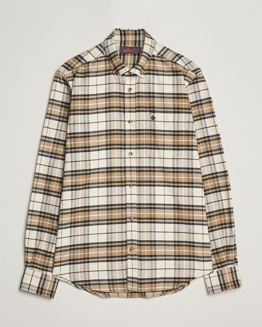 Herre | Skjorter | Morris | Flanell Big Check Shirt Off White