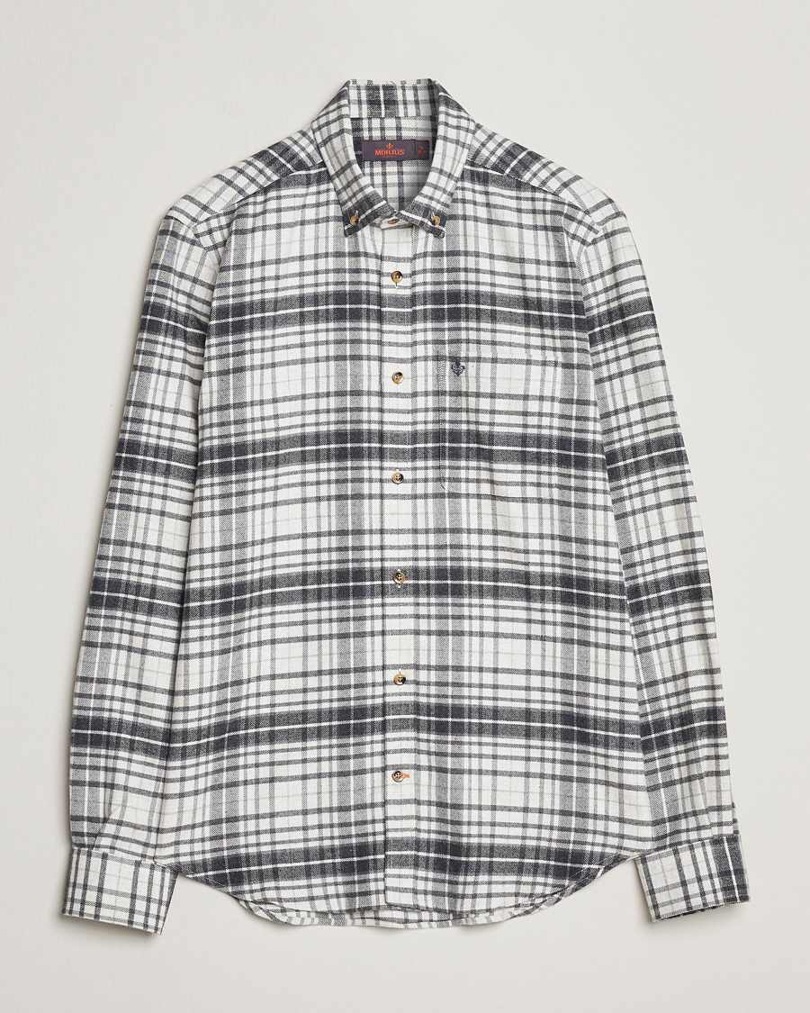 Herre | Skjorter | Morris | Flanell Big Check Shirt Grey
