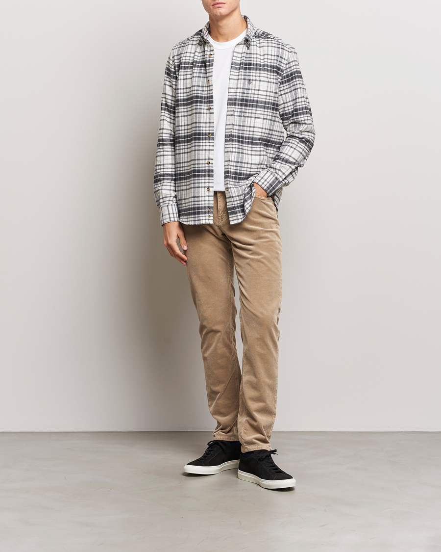 Herre | Skjorter | Morris | Flanell Big Check Shirt Grey