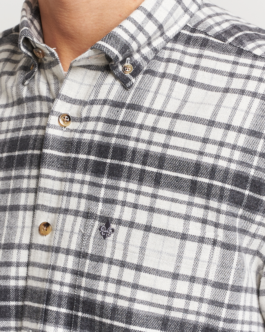 Herre | Skjorter | Morris | Flanell Big Check Shirt Grey