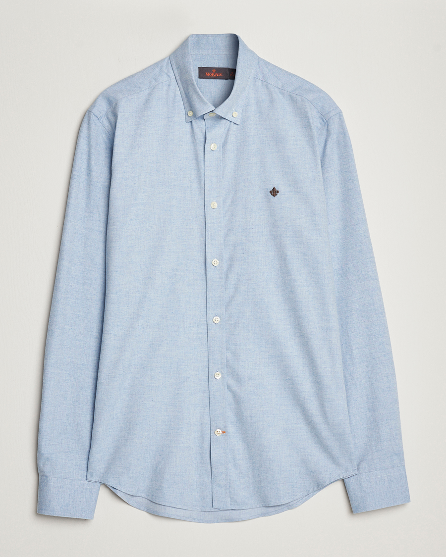 Herre | Skjorter | Morris | Watts Flanell Shirt Light Blue